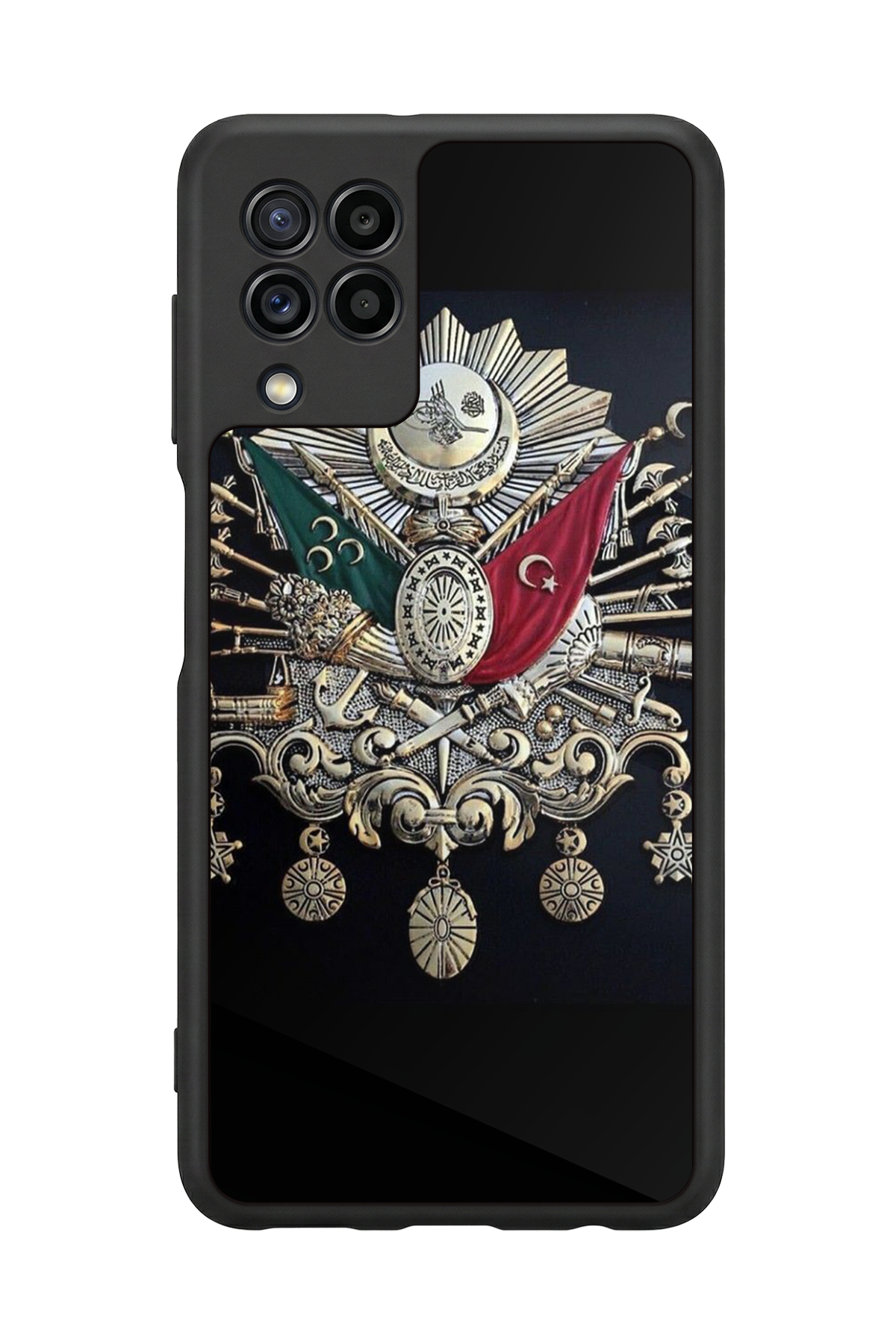 Samsung Galaxy M22 Uyumlu Osmanli Tugrasi Tasarımlı Glossy Premium Kılıf