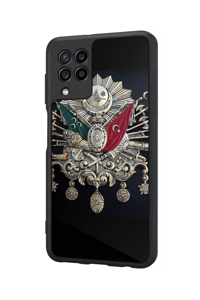 Samsung Galaxy M22 Uyumlu Osmanli Tugrasi Tasarımlı Glossy Premium Kılıf