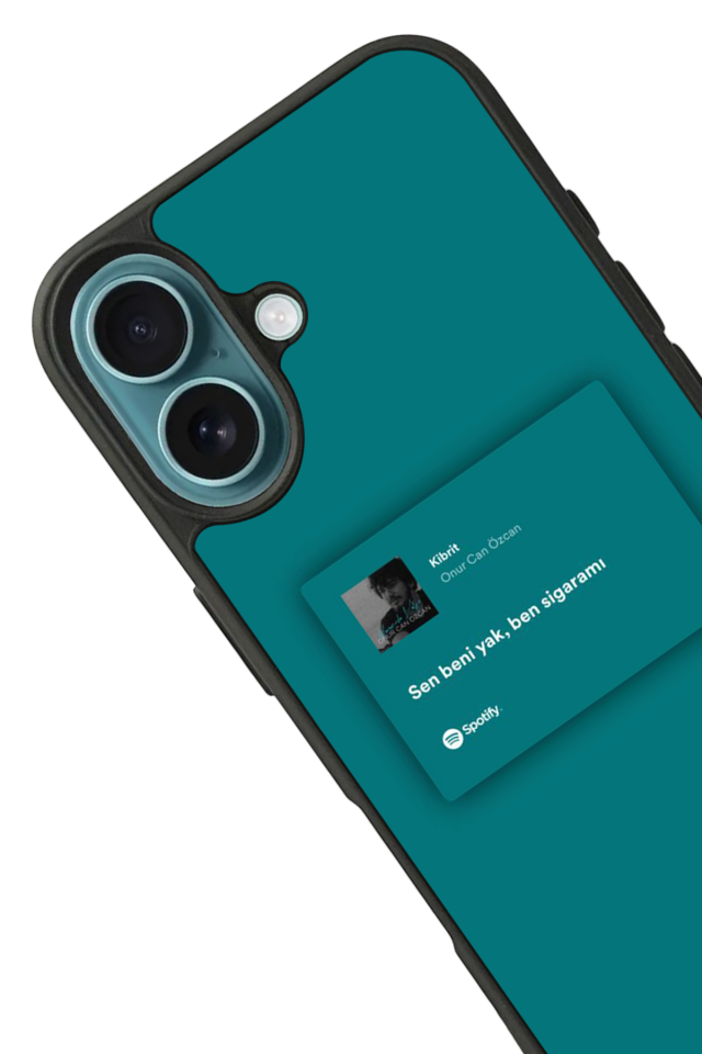 iPhone 16 Plus Uyumlu Sarki Sozleri Tasarımlı Glossy Premium Kılıf
