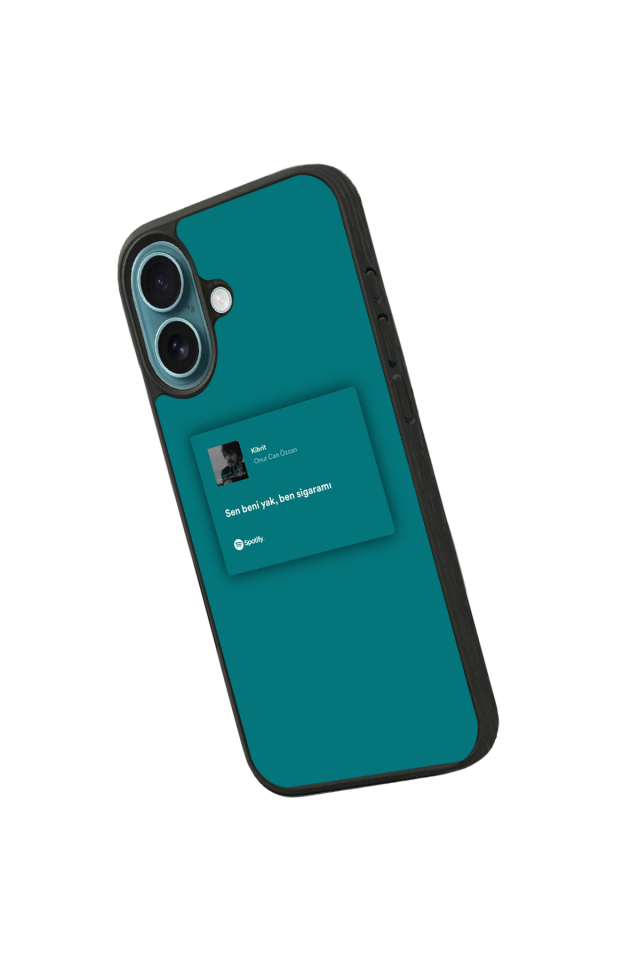 iPhone 16 Plus Uyumlu Sarki Sozleri Tasarımlı Glossy Premium Kılıf
