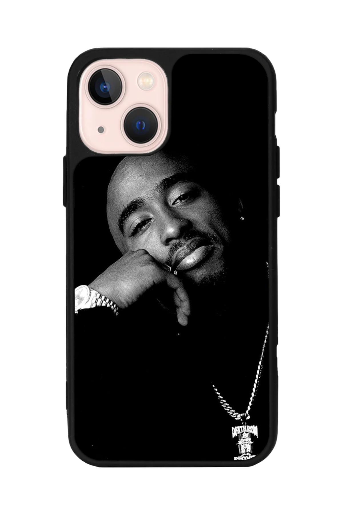 iPhone 15 Plus Uyumlu Tupac Tasarımlı Glossy Premium Kılıf