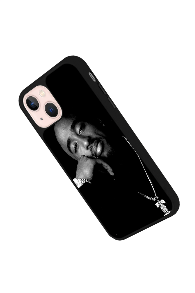 iPhone 15 Plus Uyumlu Tupac Tasarımlı Glossy Premium Kılıf