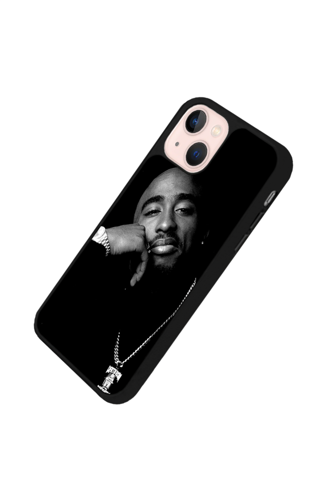 iPhone 15 Plus Uyumlu Tupac Tasarımlı Glossy Premium Kılıf