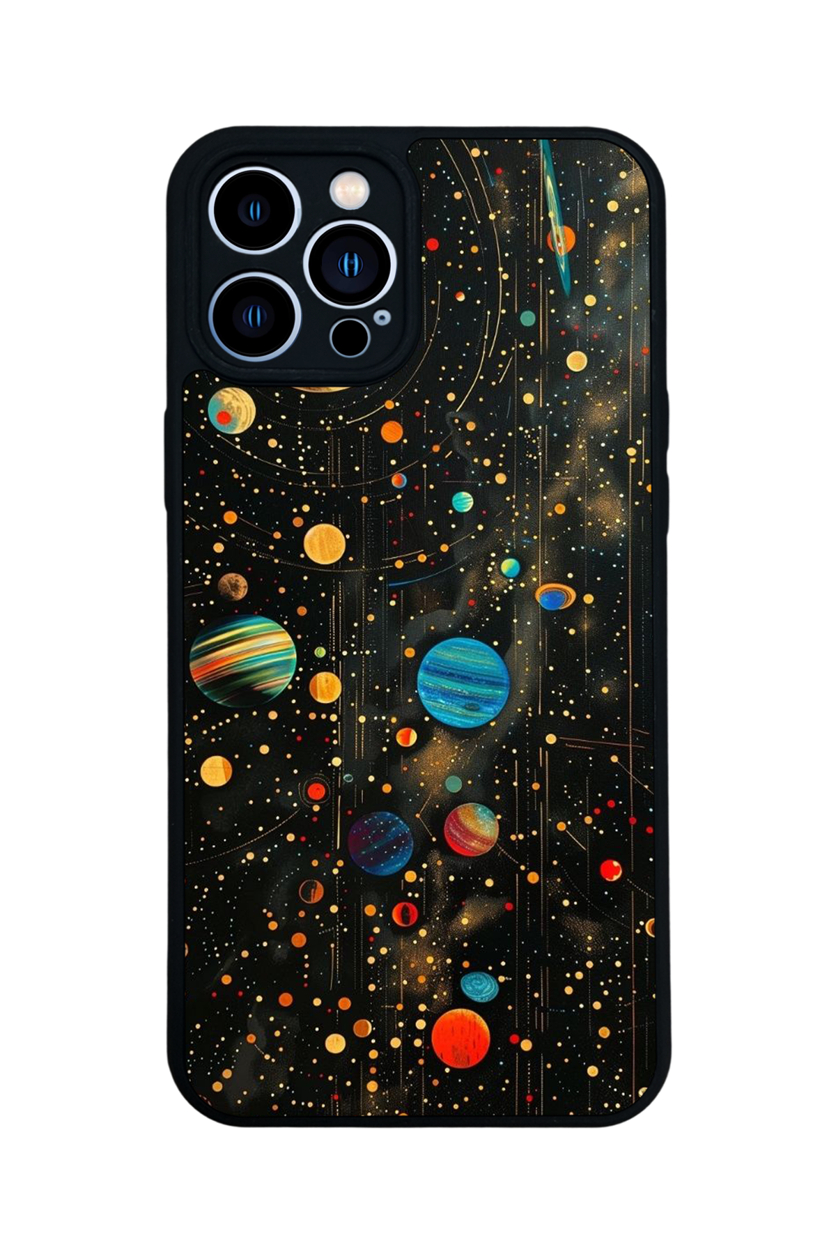 iPhone 13 Pro Max Uyumlu Uzay Tasarımlı Glossy Premium Kılıf