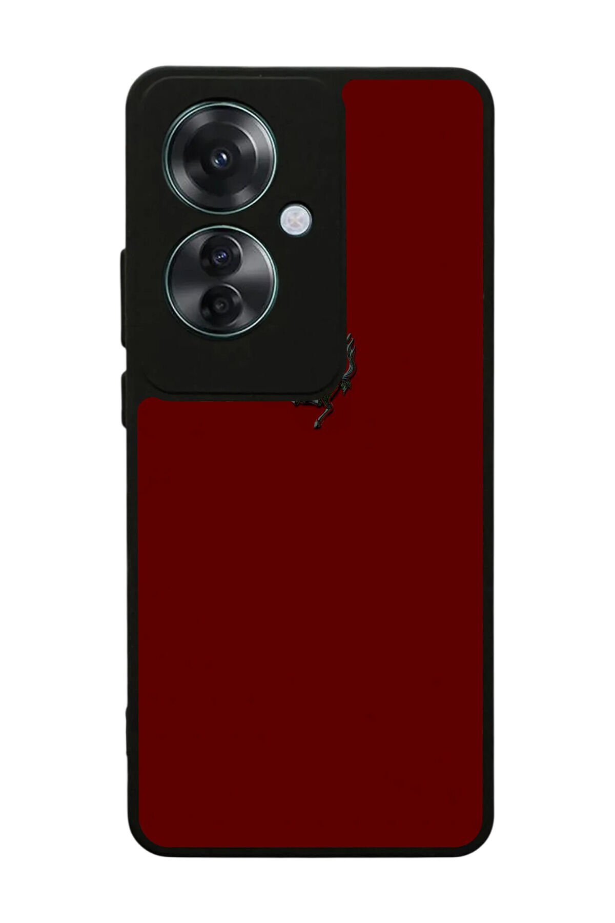 Oppo Reno 11F Uyumlu Kirmizi Tasarımlı Glossy Premium Kılıf