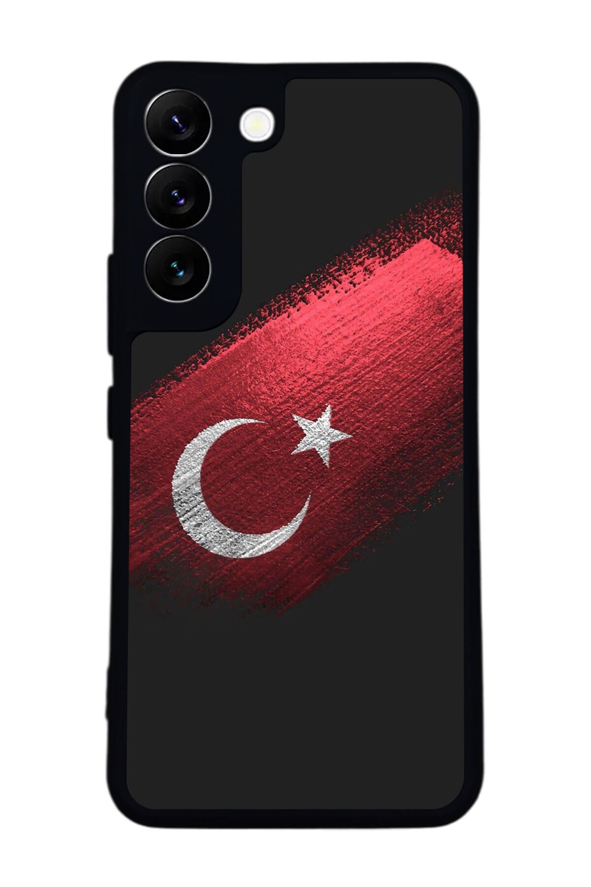 Samsung Galaxy S22 Uyumlu Türk Bayragi Tasarımlı Glossy Premium Kılıf