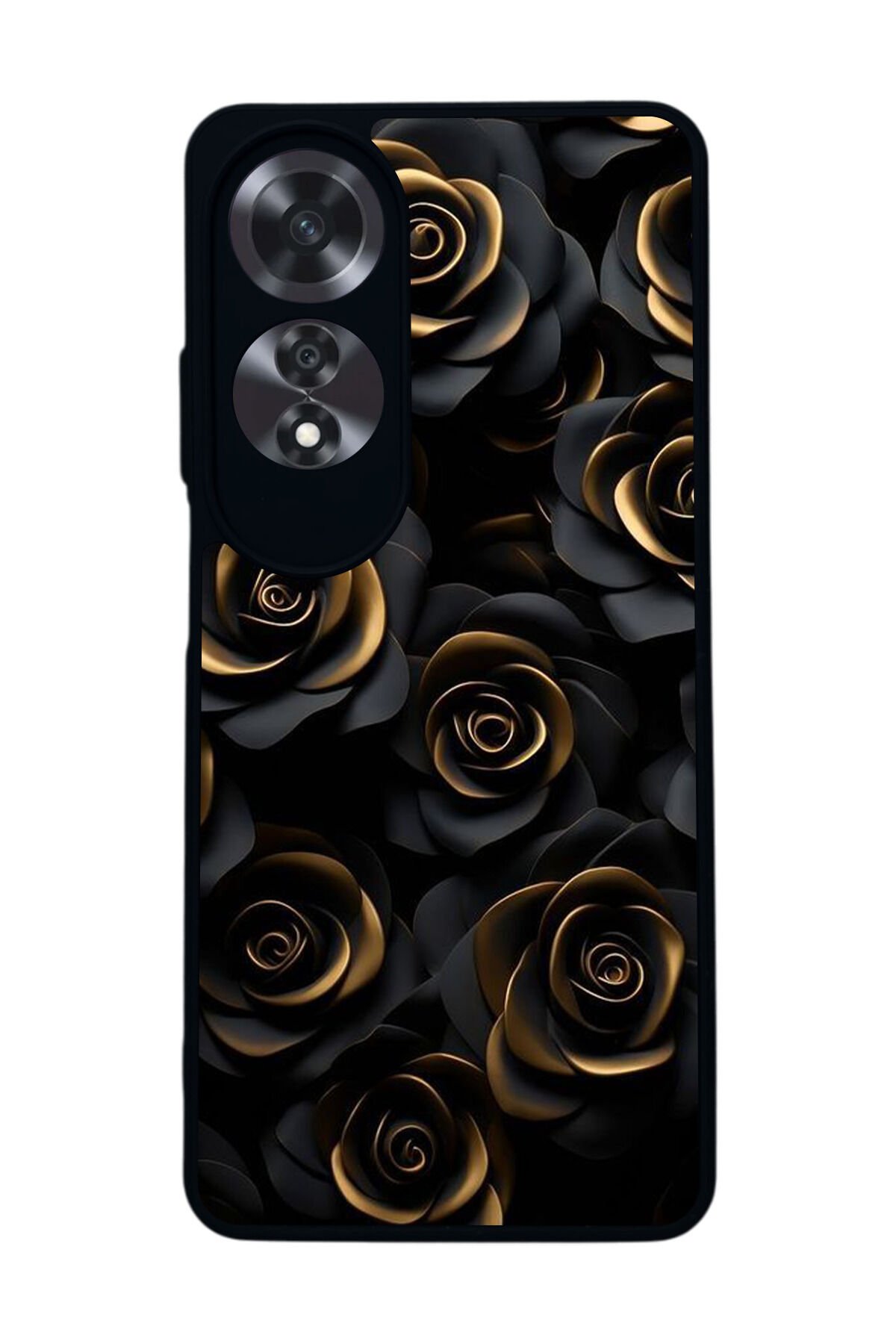 Oppo A60 Mat Siyah uyumlu Kılıf – Yumuşak Silikon, Koruyucu, Şok Emici Kapak