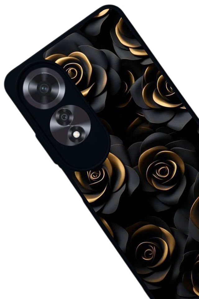 Oppo A60 Mat Siyah uyumlu Kılıf – Yumuşak Silikon, Koruyucu, Şok Emici Kapak