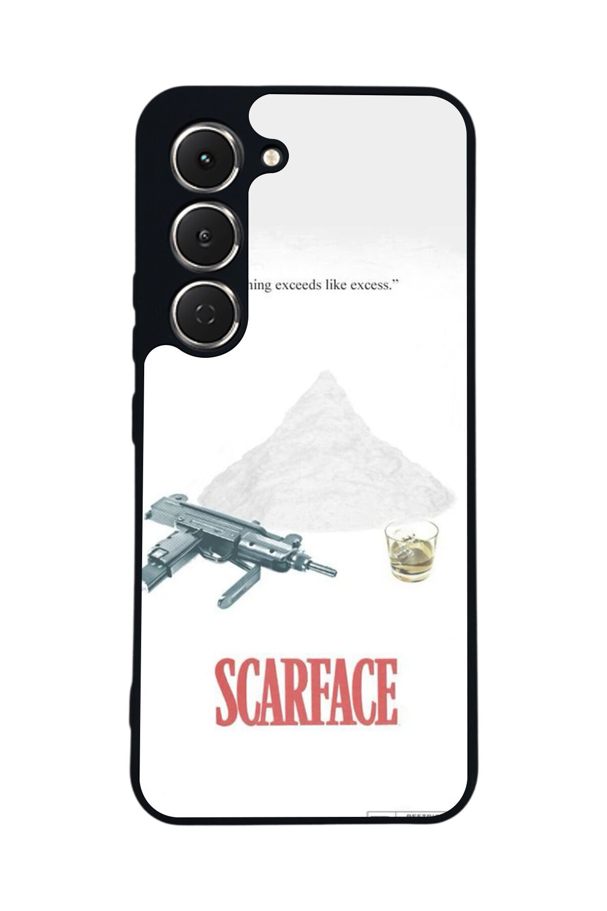 Tecno Spark 40 Pro Uyumlu Scarface Tasarımlı Glossy Premium Kılıf