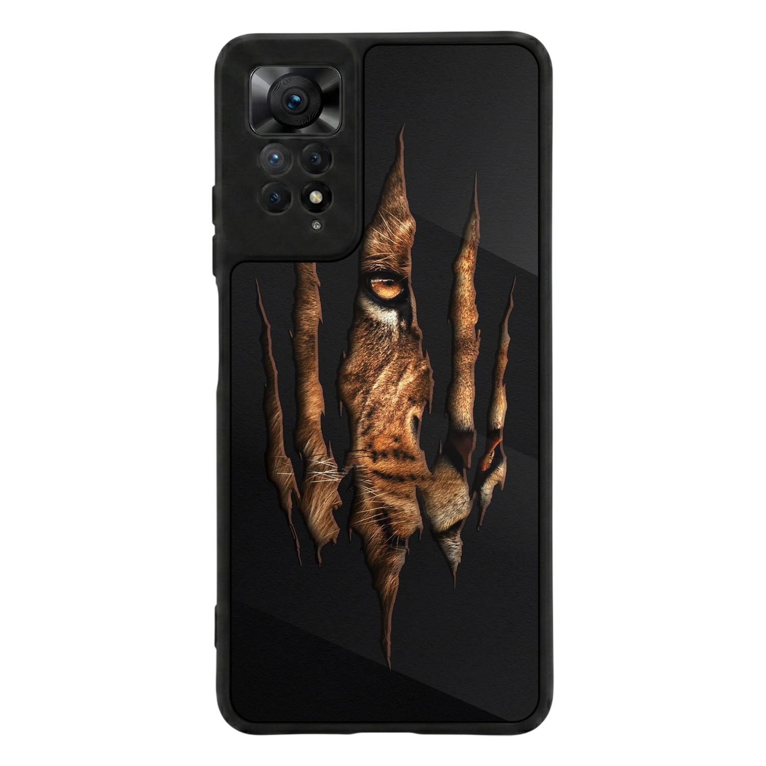 Xiaomi Redmi Note 11 Pro Uyumlu Aslan Tasarımlı Glossy Premium Kılıf