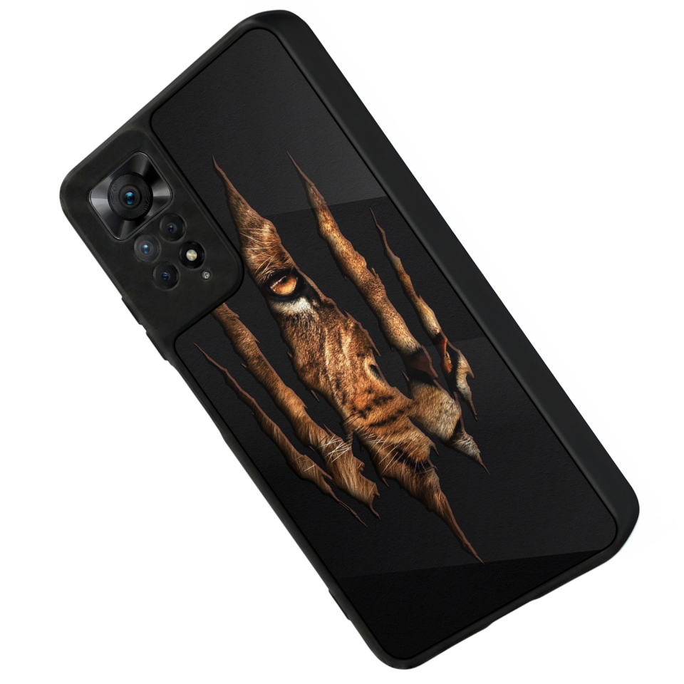 Xiaomi Redmi Note 11 Pro Uyumlu Aslan Tasarımlı Glossy Premium Kılıf