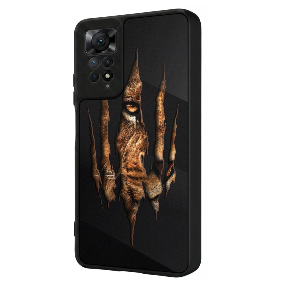 Xiaomi Redmi Note 11 Pro Uyumlu Aslan Tasarımlı Glossy Premium Kılıf