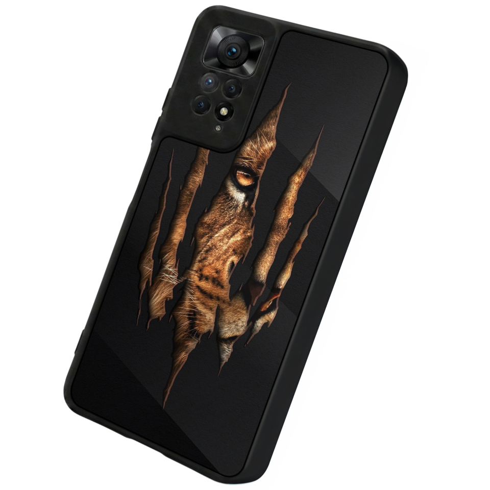 Xiaomi Redmi Note 11 Pro Uyumlu Aslan Tasarımlı Glossy Premium Kılıf