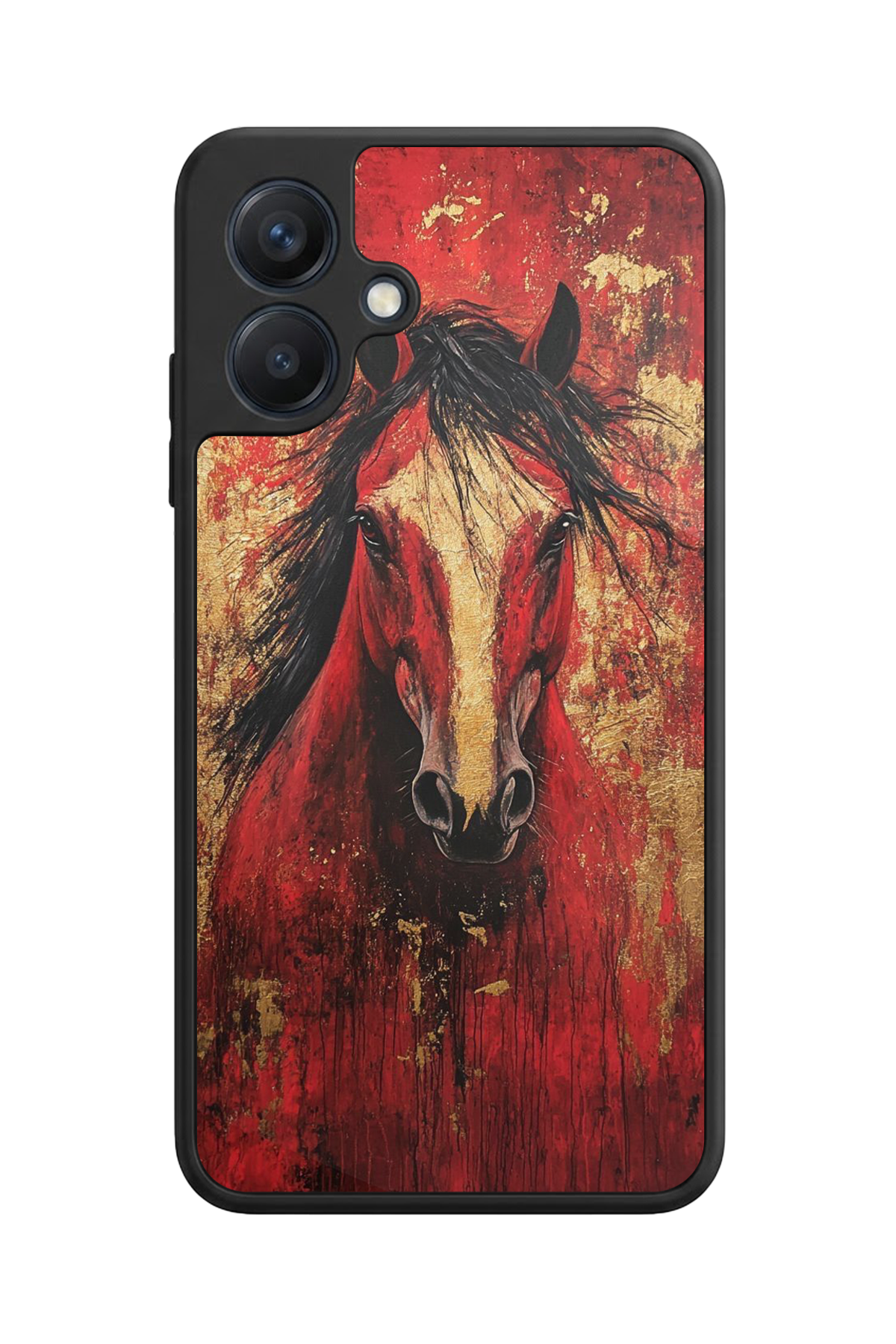 Samsung Galaxy A07 Uyumlu At Horse Tasarımlı Glossy Premium Kılıf
