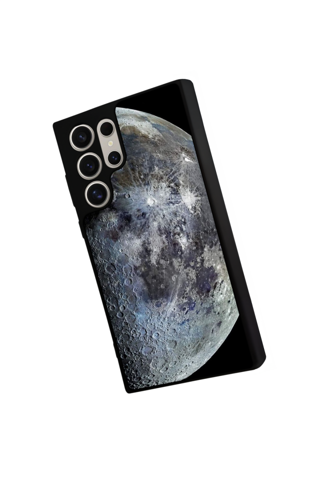 Samsung Galaxy S23 Ultra Uyumlu Ay Tasarımlı Glossy Premium Kılıf