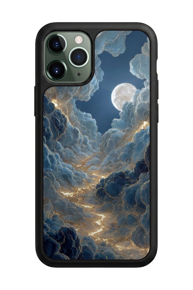 iPhone 11 Pro Uyumlu Ay Tasarımlı Glossy Premium Kılıf