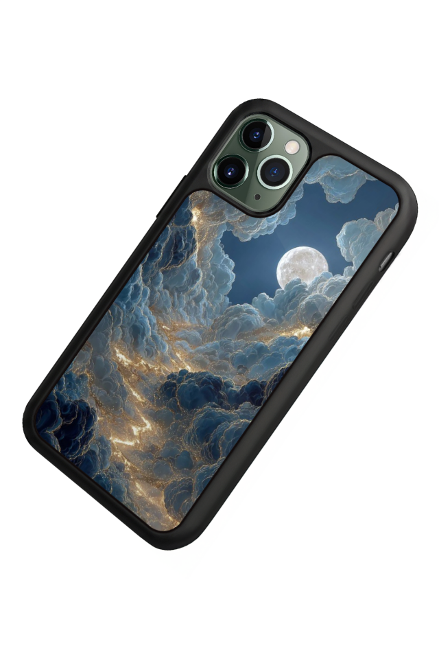 iPhone 11 Pro Uyumlu Ay Tasarımlı Glossy Premium Kılıf
