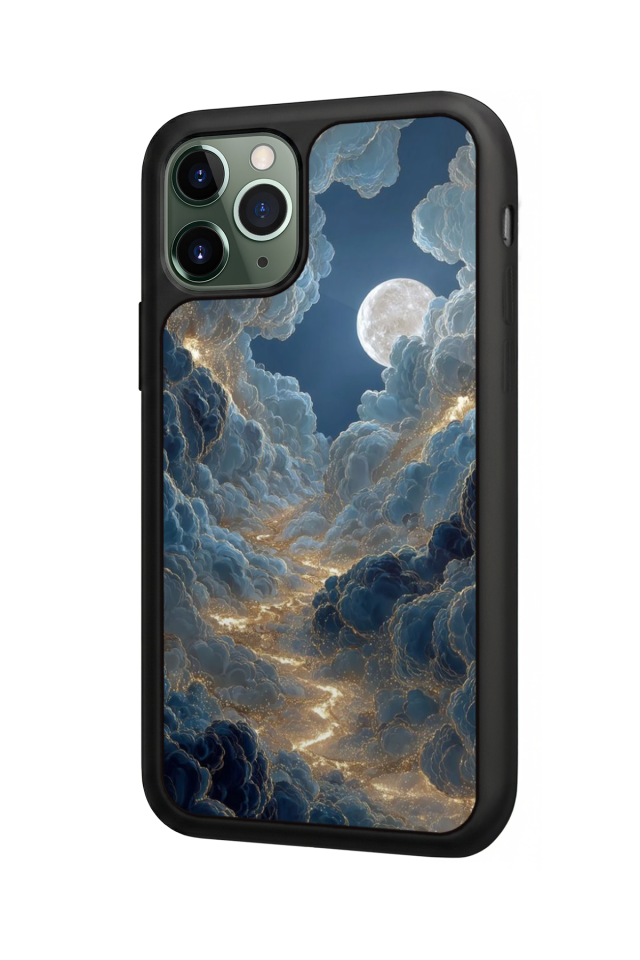 iPhone 11 Pro Uyumlu Ay Tasarımlı Glossy Premium Kılıf