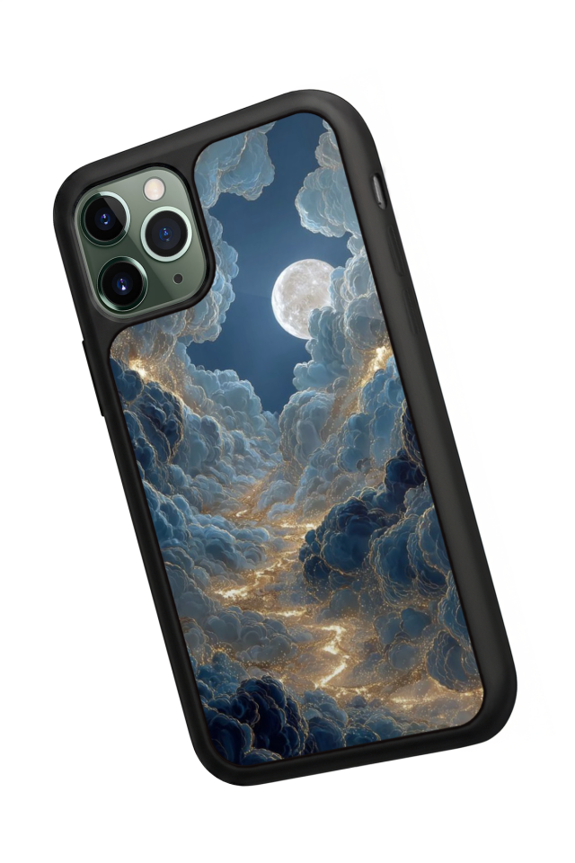 iPhone 11 Pro Uyumlu Ay Tasarımlı Glossy Premium Kılıf