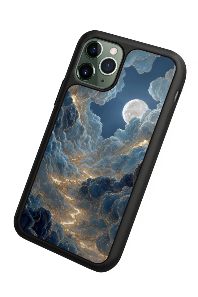 iPhone 11 Pro Uyumlu Ay Tasarımlı Glossy Premium Kılıf