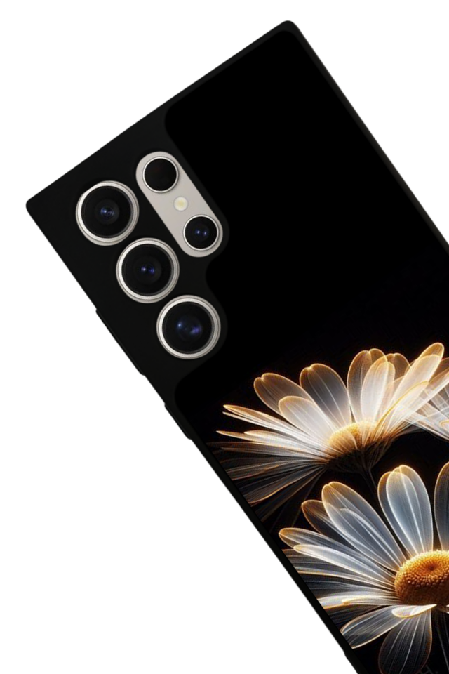 Samsung Galaxy S22 Ultra Uyumlu Cicek Tasarımlı Glossy Premium Kılıf