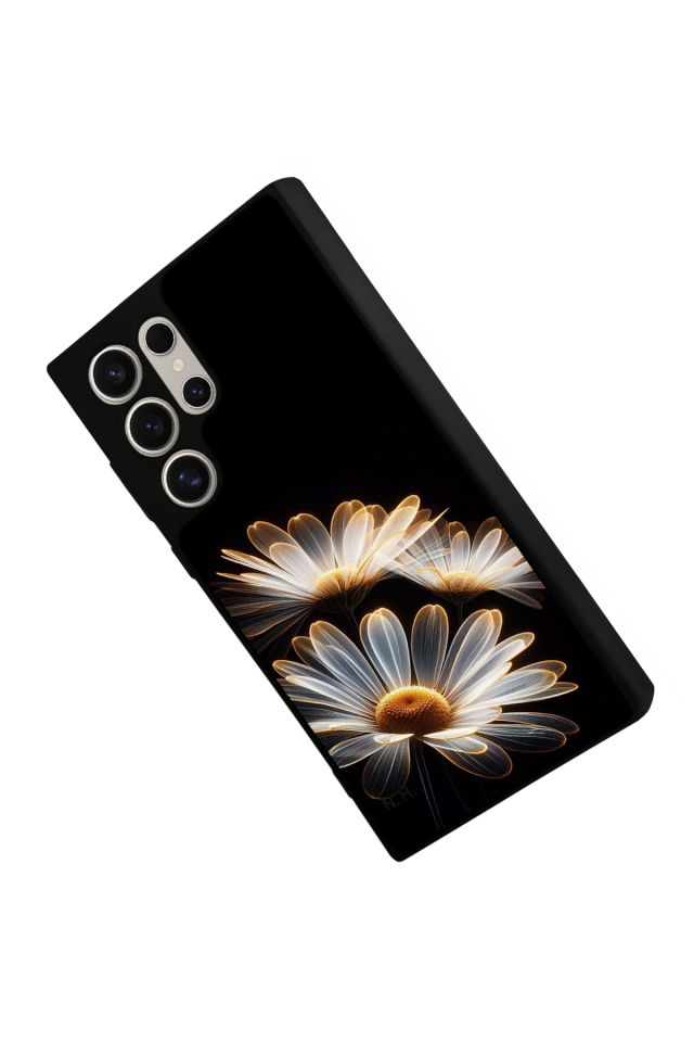 Samsung Galaxy S22 Ultra Uyumlu Cicek Tasarımlı Glossy Premium Kılıf