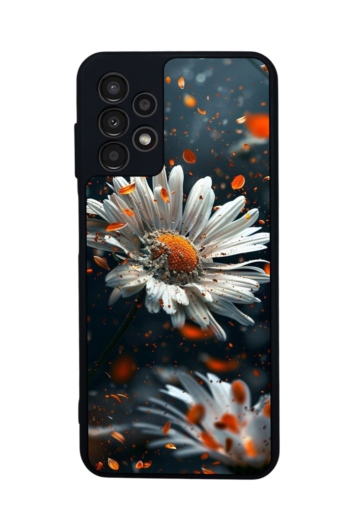 Samsung Galaxy A23 Uyumlu Cicek Tasarımlı Glossy Premium Kılıf