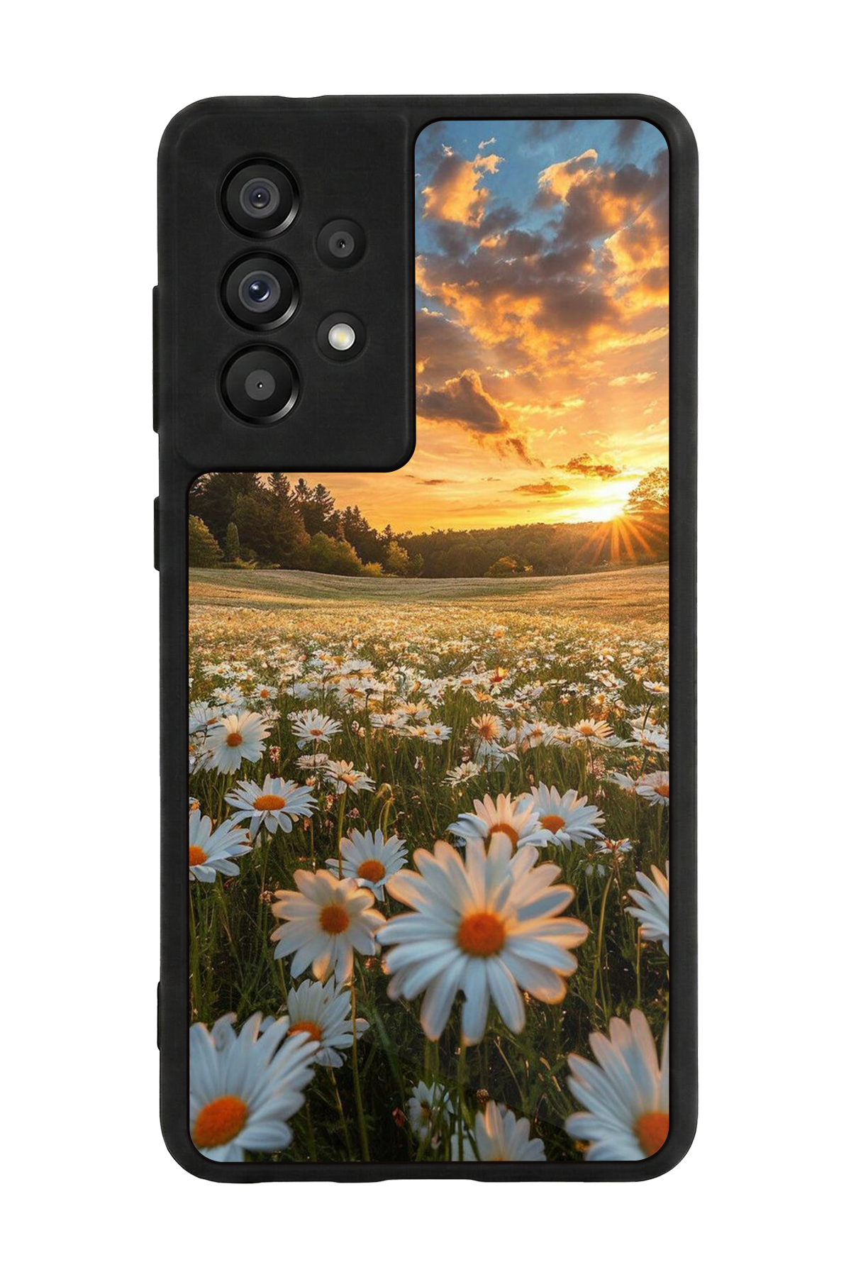 Samsung Galaxy A73 Uyumlu Cicek Tasarımlı Glossy Premium Kılıf