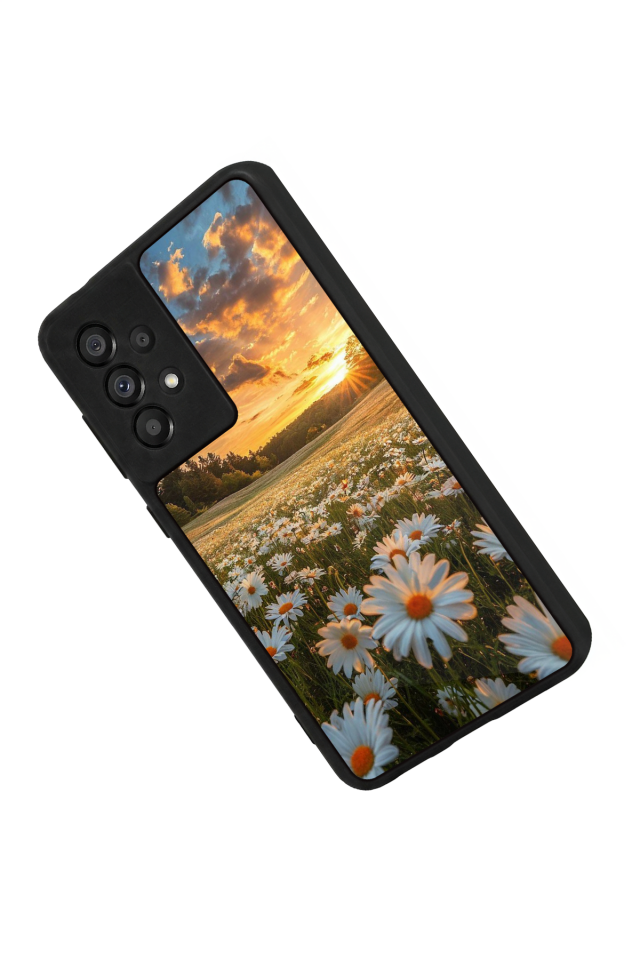 Samsung Galaxy A73 Uyumlu Cicek Tasarımlı Glossy Premium Kılıf