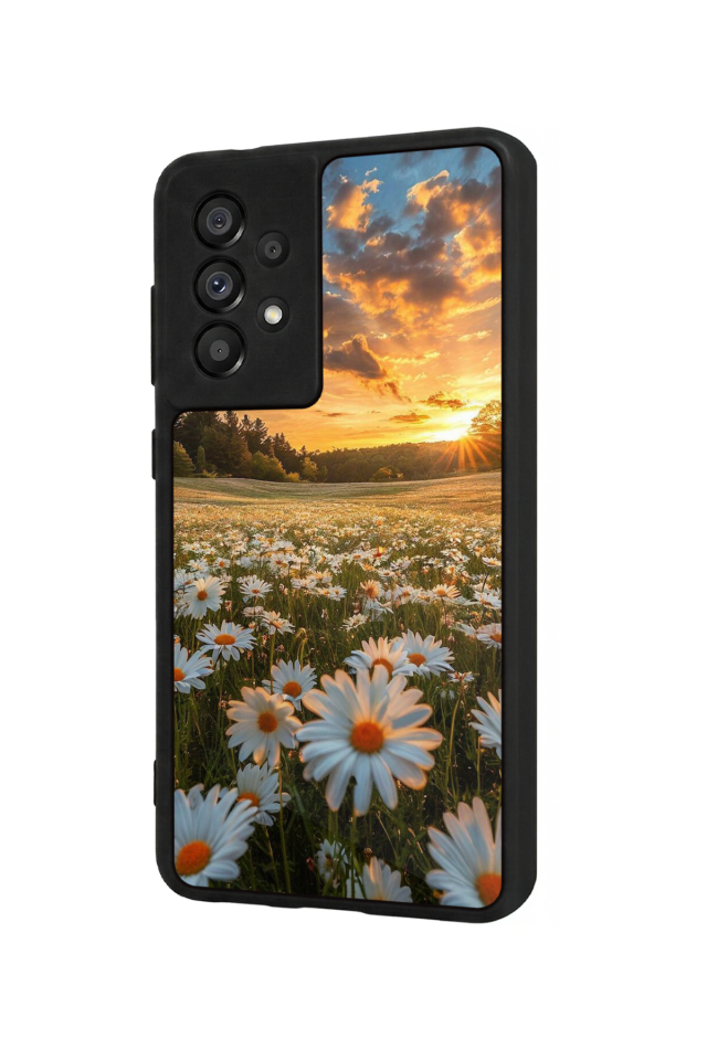 Samsung Galaxy A73 Uyumlu Cicek Tasarımlı Glossy Premium Kılıf