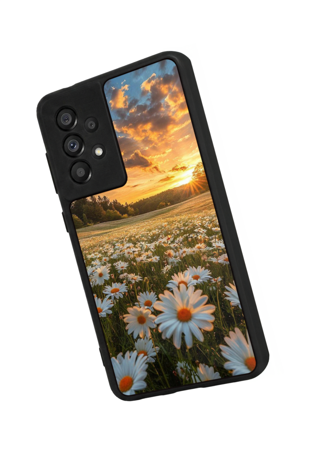 Samsung Galaxy A73 Uyumlu Cicek Tasarımlı Glossy Premium Kılıf