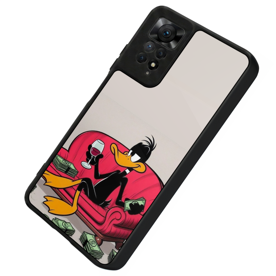 Xiaomi Redmi Note 12 Pro Uyumlu Daffy duck Tasarımlı Glossy Premium Kılıf