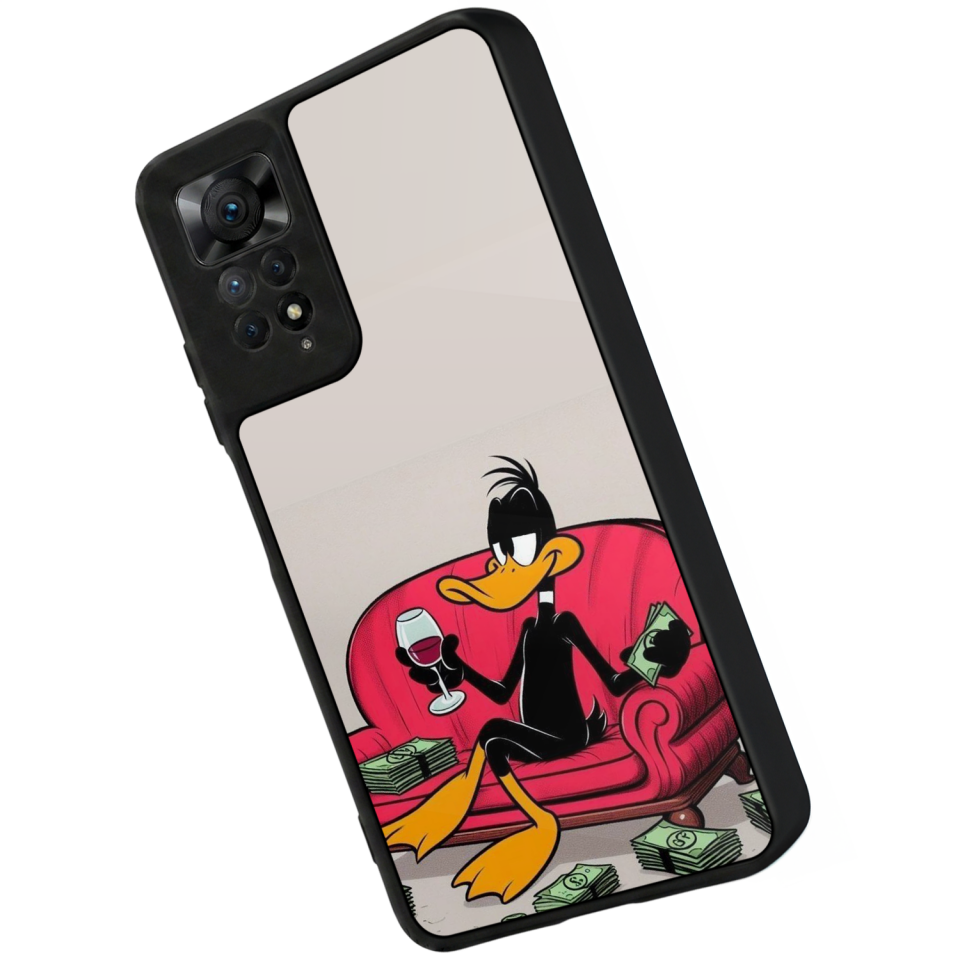 Xiaomi Redmi Note 12 Pro Uyumlu Daffy duck Tasarımlı Glossy Premium Kılıf