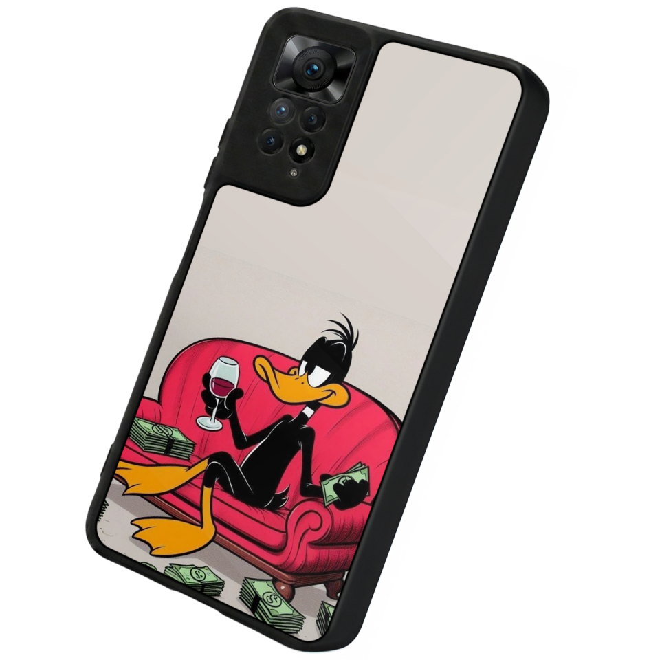 Xiaomi Redmi Note 12 Pro Uyumlu Daffy duck Tasarımlı Glossy Premium Kılıf