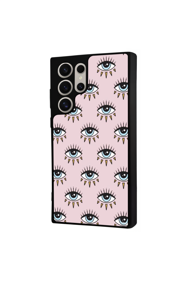 Samsung Galaxy S23 Ultra Uyumlu Göz Tasarımlı Glossy Premium Kılıf