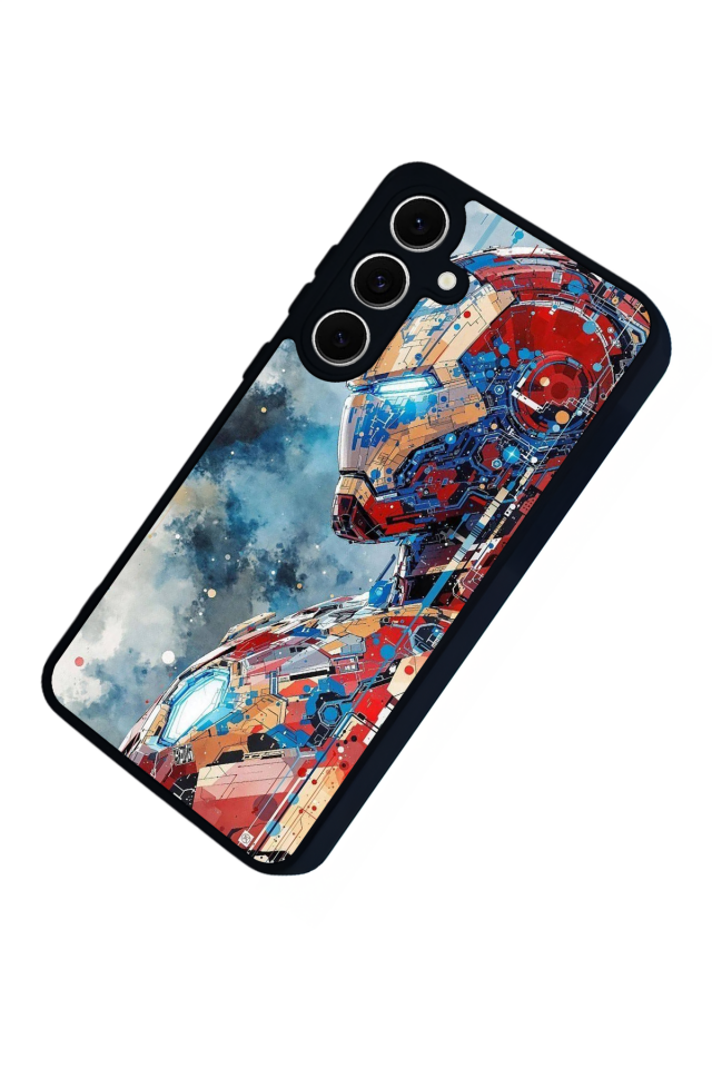 Samsung Galaxy S24 FE Uyumlu Iron Man ( Demir Adam ) Tasarımlı Glossy Premium Kılıf