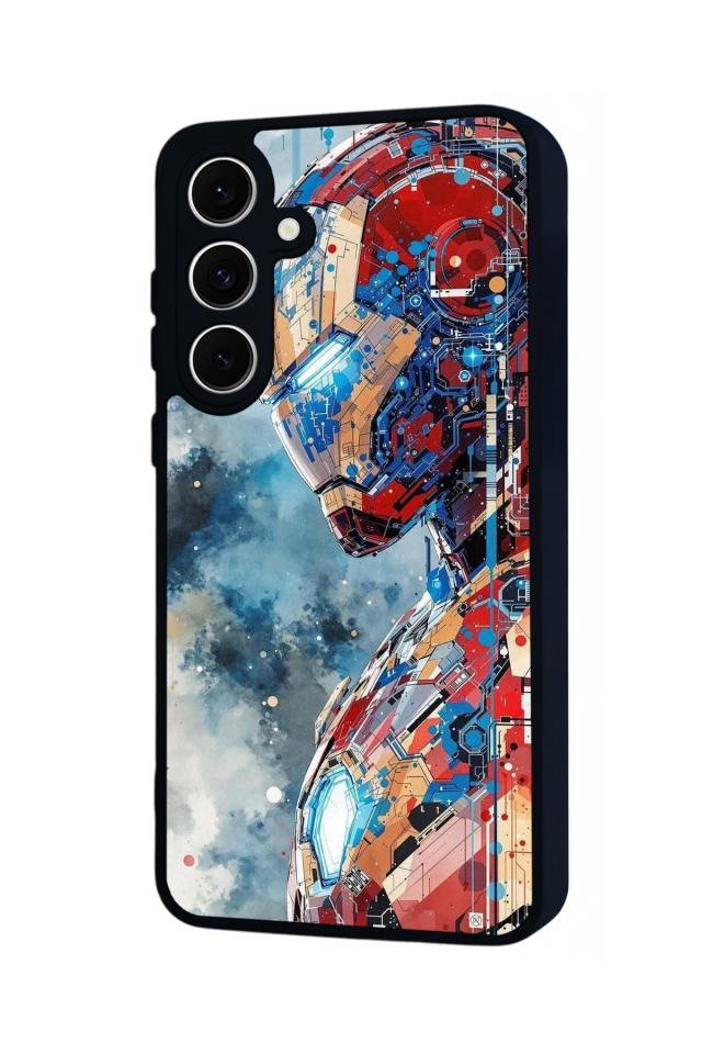 Samsung Galaxy S24 FE Uyumlu Iron Man ( Demir Adam ) Tasarımlı Glossy Premium Kılıf