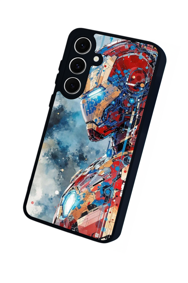 Samsung Galaxy S24 FE Uyumlu Iron Man ( Demir Adam ) Tasarımlı Glossy Premium Kılıf