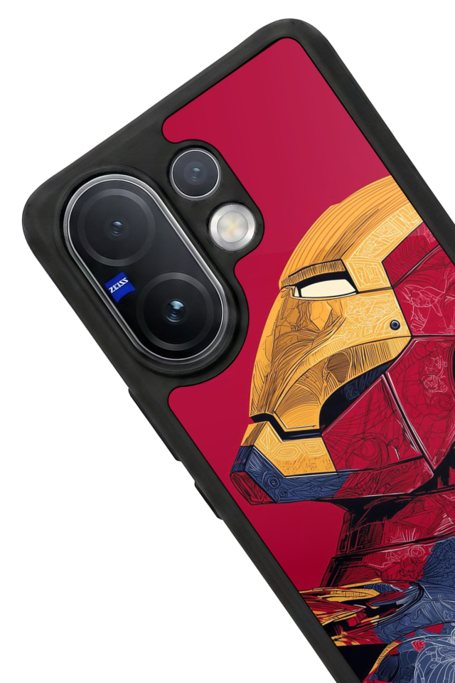 Vivo V60 Uyumlu  Iron Man ( Demir Adam ) Tasarımlı Glossy Premium Kılıf