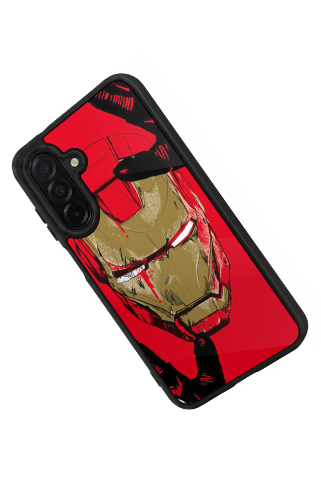 Samsung Galaxy A56 Uyumlu  Iron Man ( Demir Adam ) Tasarımlı Glossy Premium Kılıf