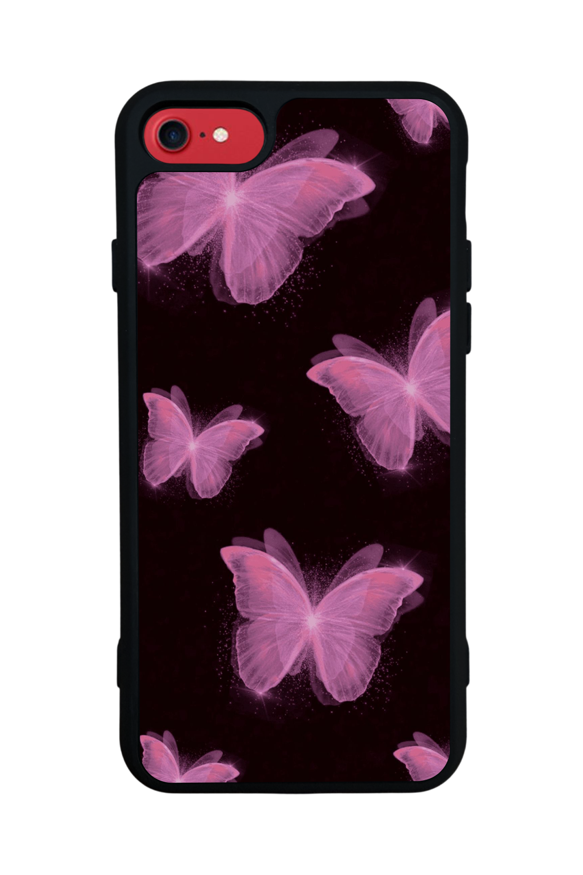 iPhone 7 Uyumlu Kelebek Tasarımlı Glossy Premium Kılıf