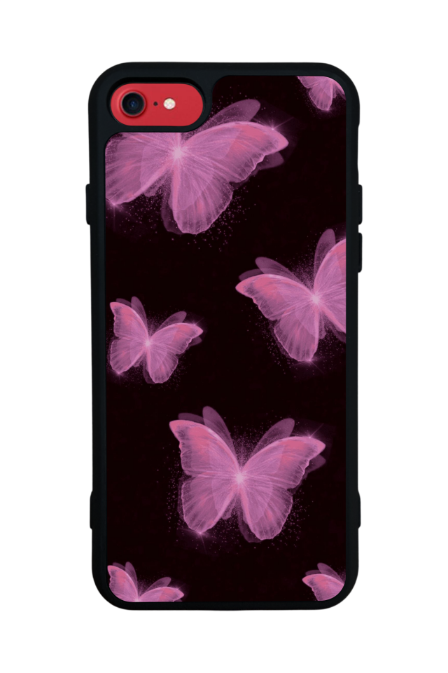 iPhone 7 Uyumlu Kelebek Tasarımlı Glossy Premium Kılıf