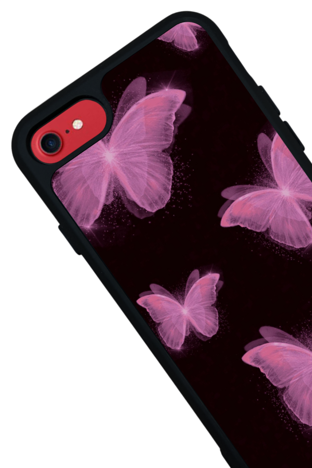 iPhone 7 Uyumlu Kelebek Tasarımlı Glossy Premium Kılıf