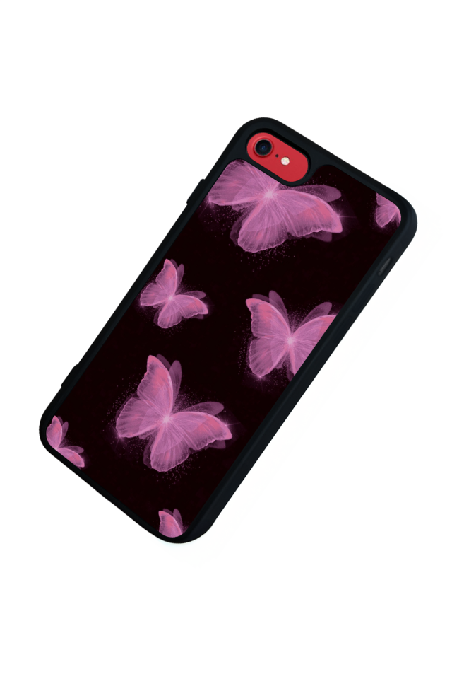 iPhone 7 Uyumlu Kelebek Tasarımlı Glossy Premium Kılıf