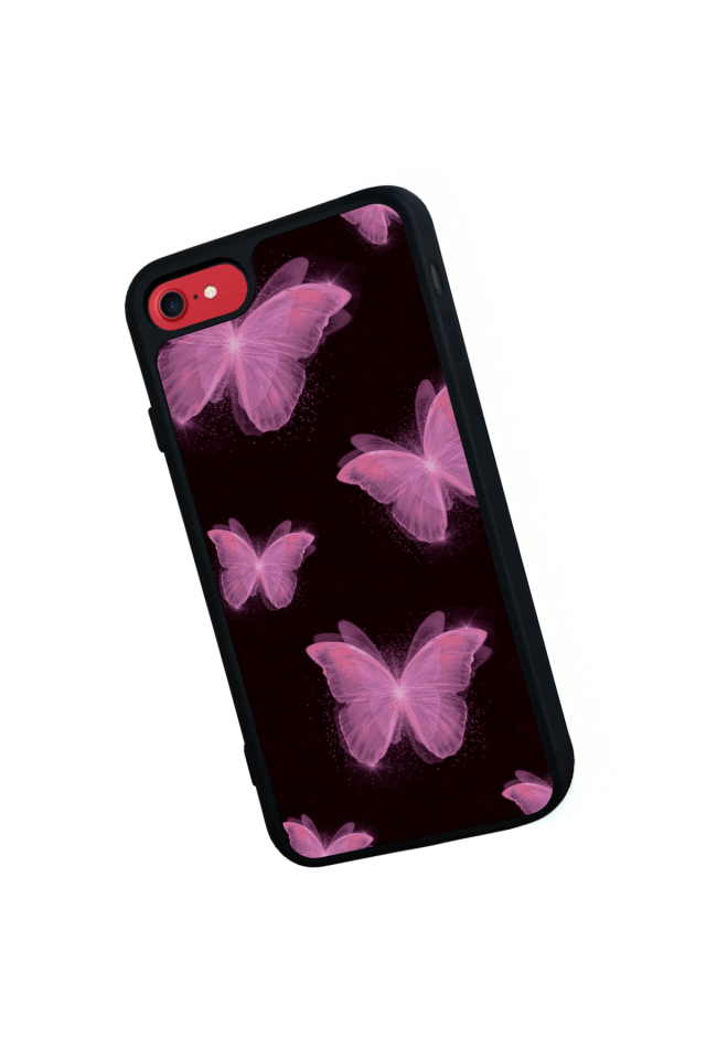 iPhone 7 Uyumlu Kelebek Tasarımlı Glossy Premium Kılıf