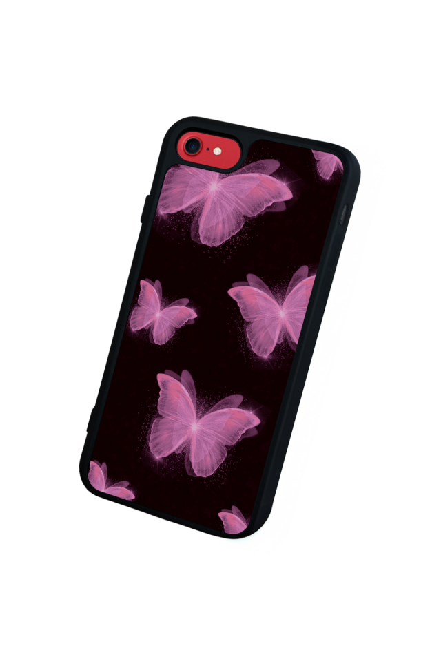 iPhone 7 Uyumlu Kelebek Tasarımlı Glossy Premium Kılıf