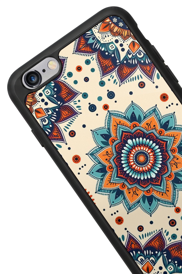 iPhone 6 Plus Uyumlu Mandaal Tasarımlı Glossy Premium Kılıf