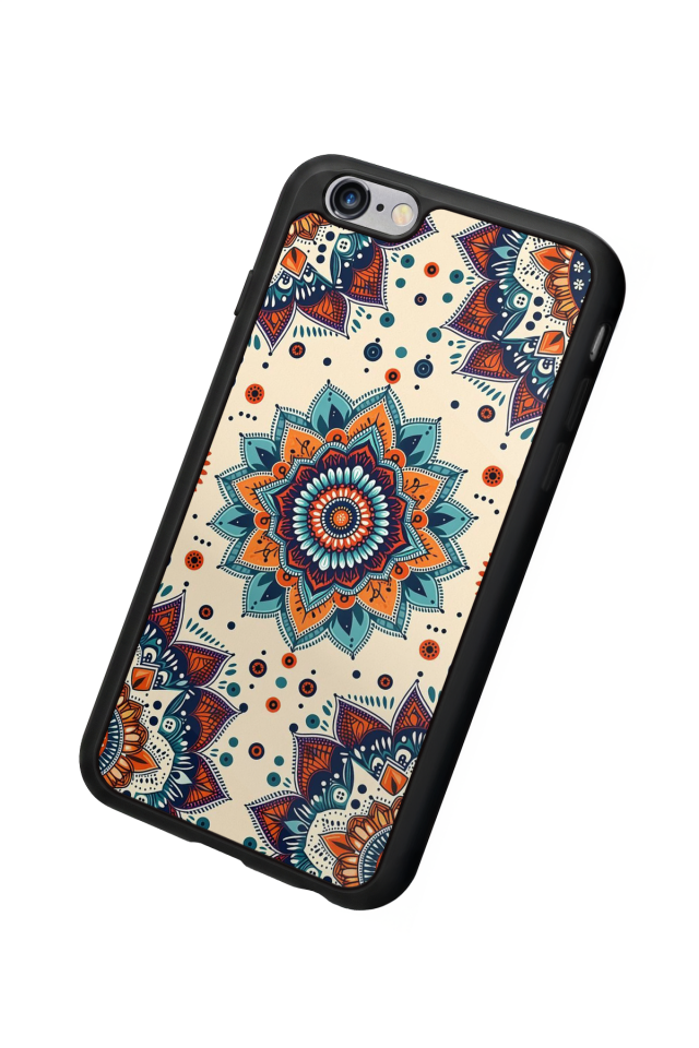 iPhone 6 Plus Uyumlu Mandaal Tasarımlı Glossy Premium Kılıf