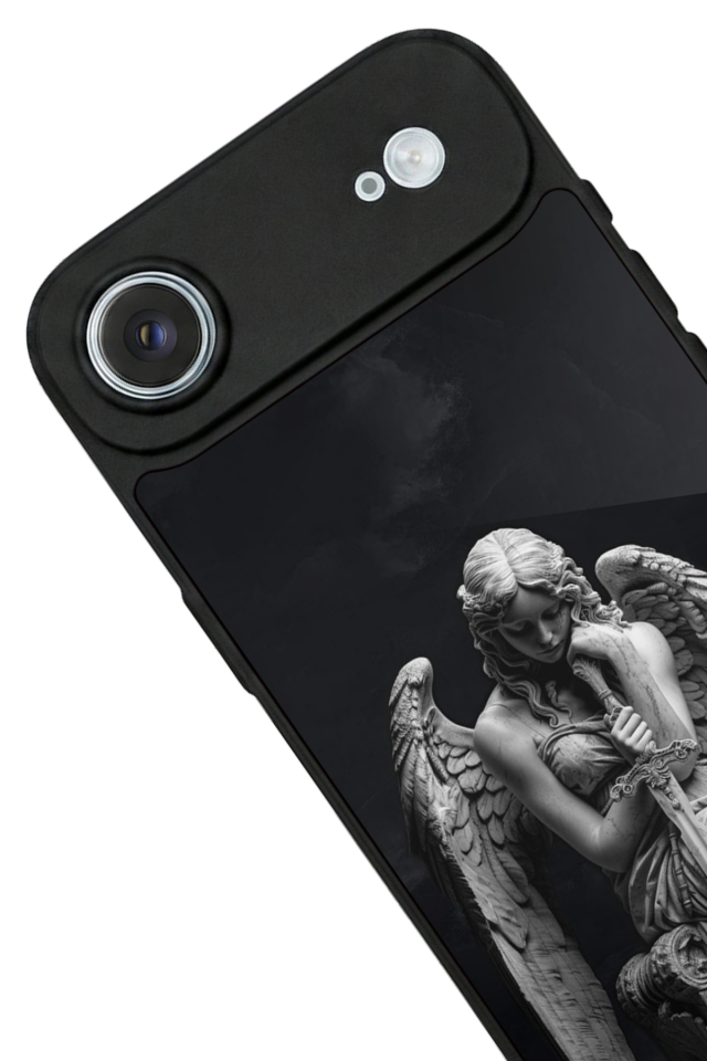 iPhone 17 Air Uyumlu Melek Tasarımlı Glossy Premium Kılıf