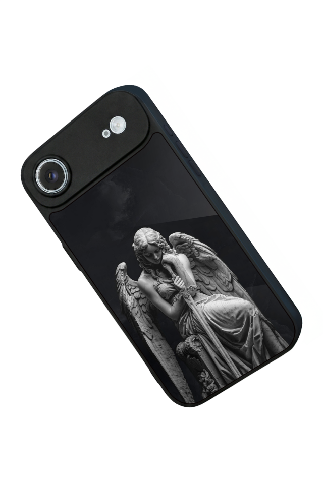 iPhone 17 Air Uyumlu Melek Tasarımlı Glossy Premium Kılıf